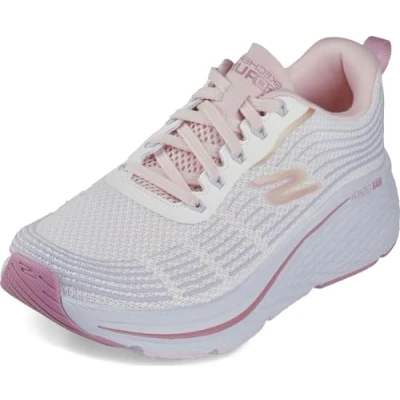Bild av Skechers Performance MAX Cushioning Elite 2.0 Neutrala löparskor, Storlek: 36, White/blue/light pink Textil/syntet
