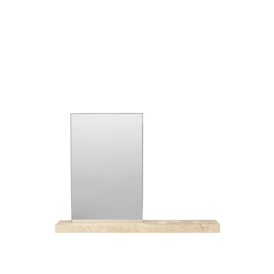 Bild av Ferm Living Caseta Table Mirror Spegel Travertine W45 x D8 H32 cm