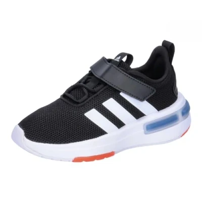 Bild av adidas Unisex Barn Racer TR23 Hook and Loop Shoes Kids, core black/Cloud white/solar red, 28 EU
