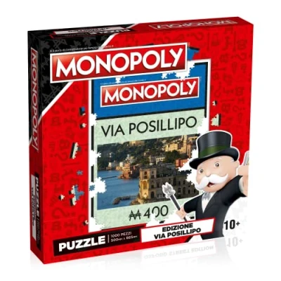 Bild av Winning Moves via Posillipo, Neapel, Pussel Monopol 1 000 bitar italienska red