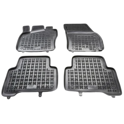 Bild av REZAW PLAST 200121 Ensemble de tapis sol Caoutchouc avant et arrière noir VOLKSWAGEN: Tiguan II, Touran II
