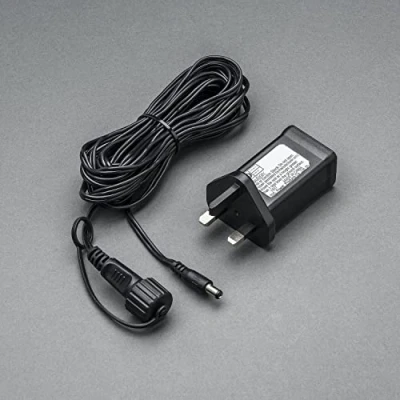 Bild av Konstsmide 4800 007 LED Hightech System/anslutningskabel för 1040 dioder eller 100 meter/för utomhusbruk (IP44)/31 V elektronisk utomhus transformator, svart mjuk kabel