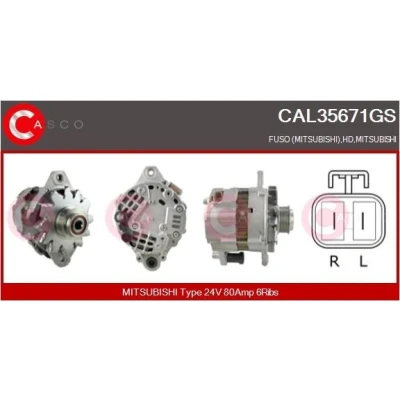 Bild av CASCO CAL20100AS Generator 12V 70A OPEL: Corsa B Hatchback, Astra F CC, Vectra A Sedan