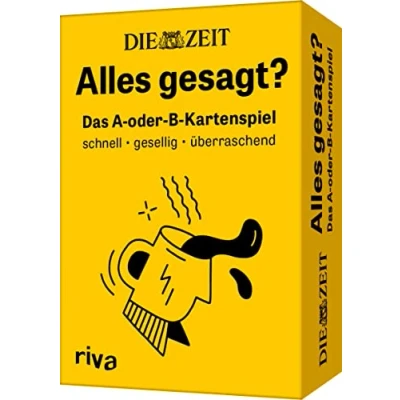 Bild av DIE ZEIT »Alles gesagt?«: Das A oder B Kartenspiel. für alle Fans des erfolgreichen Podcasts. perfekte Geschenk Geburtstag, Weihnachten zwischendurch. Ab 18 Jahren