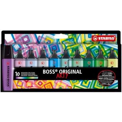 Bild av Ensemble de Marqueurs Fluorescents Stabilo Boss Original Arty 10 Pièces Multicouleur