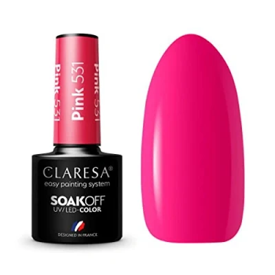 Bild av CLARESA SoakOFF UV/LED gel rosa 531, 5 ml