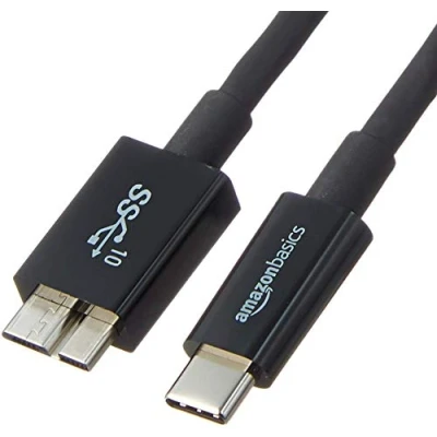 Bild av Amazon Basics anslutningskabel, USB C till mikro typ B, 3.1, 2. generationen, 0,9 m, svart, smartphone