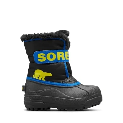 Bild av Sorel Snow Commander Boot, Svart/Superblå, 10 UK barn, Svart superblå, Child