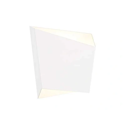 Bild av Mantra Iluminación Asimetric vägglampa av stål, vit