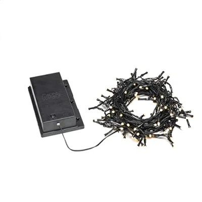 Bild av Konstsmide 3729 130 Ljusslinga sensor, timer, varmvit frostad, 11.9 m