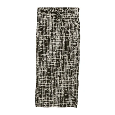Bild av TOM Tailor MIDI Alinjekjol, Storlek: 38, Abstract black grid design
