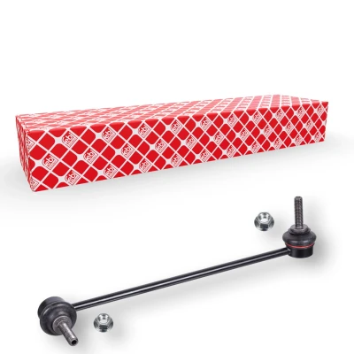 Bild av FEBI BILSTEIN 104619 Biellette de barre stabilisatrice Essieu avant gauche 299 M10 x 1,5 avec écrou autobloquant, sans embout conique Acier
