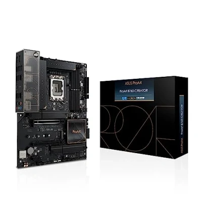 Bild av ASUS ProArt B760 CREATOR Intel LGA 1700 ATX moderkort (DDR5, 12+1 Dr.MOS, PCIe 5.0, 3 x M.2 slots, 2, 5 Gb &amp; 1 Ethernet, USB 3.2 Gen 2 Type C, Thunderbolt USB4 stöd)