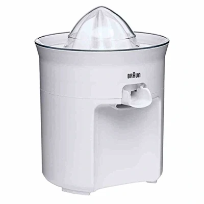 Bild av Braun TributeCollection CJ3050 Elektrisk Citruspress, 60W, Antidroppsystem, Lock Medföljer, Diskmaskinsäker, Vit