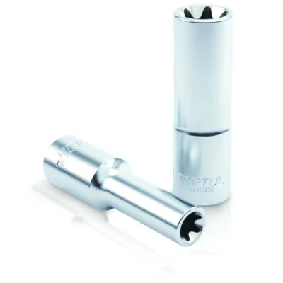 Bild av TOPTUL BAEH1610 Clé à douille Profilé en E DIN3120 E10 Acier chrome vanadium long