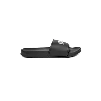 Bild av Gorilla Wear Pasco Slides svart bekväm fritid halkfri unisex med logotyp för maximal rörelsefrihet av PU och EVA badsandaler, svart, 43 EU