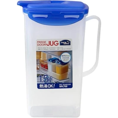 Bild av LocknLock CLASSIC juicekanna med lock och handtag 1,5 L 165 x 97 227 mm Vattentät lufttät förvaringslåda tack vare 4 sidolås BPA fri kanna plast