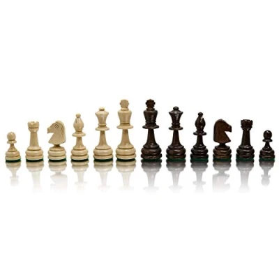 Bild av Master of Chess Schackpjäser i Trä för Turnering Handgjorda Staunton NO.4 85 mm Kung Höjd