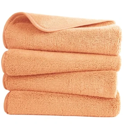 Bild av POLYTE Snabbtorkande luddfri mikrofiber handduk, 40 x 76 cm, set med 4 (orange)