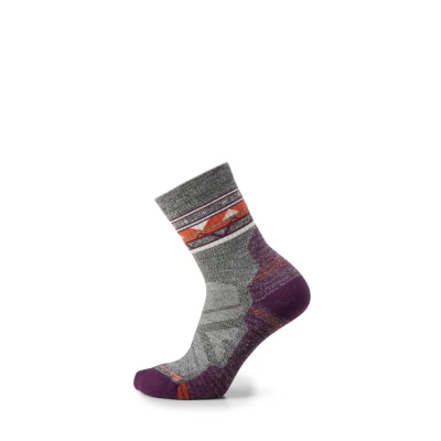Bild av Smartwool HIKE Light Cushion ZIG ZAG Valley MID CREW Träningssockor, Storlek: 42 45, Ash charcoal
