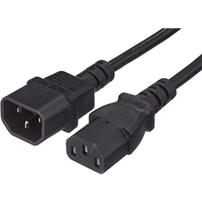 Bild av PremiumCord kps05 IEC förlängning för PC 230 V 0,5 m, förlängningskabel 320, uttag till kontakt, 320 C13 C14, strömkabel, färg svart