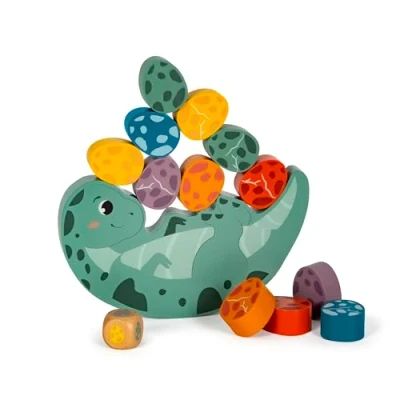 Bild av small foot Balanseringsspel &quot;Dino&quot;, stapelspel av FSC 100% certifierat trä, för barn från 3 år, 12620