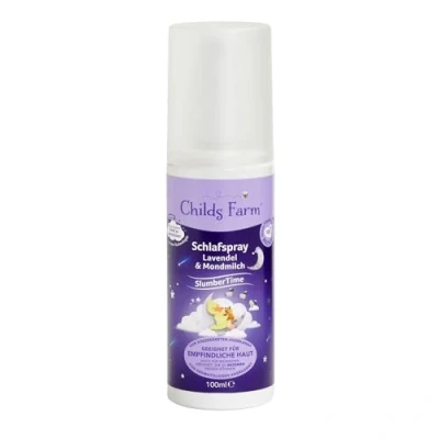 Bild av Childs Farm SlumberTime sovspray, lavendel och månmjölk 100 ml sömnfrämjande doftspray för sängkläder avslappnande lugnande barn från 6 månader äldre.