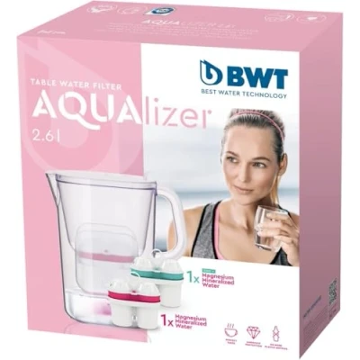 Bild av BWT AQUAlizer filterkanna med 1 magnesiumfilter och zinkfilter ingår
