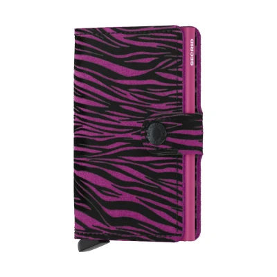 Bild av Secrid Miniwallet Zebra Fuchsia Gratis gravyr