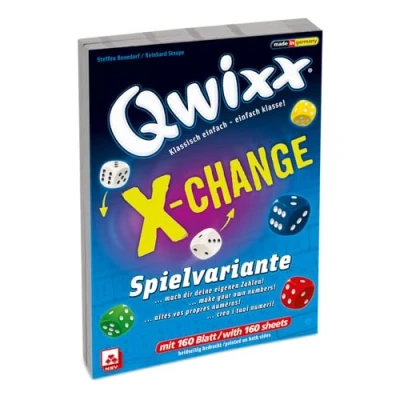 Bild av QWIXX EXXCHANGE ZUSATZBLÖCKE: 2 Blocks à 80 Blatt, Spielanleitung (mehrsprachig)