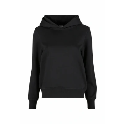 Bild av Urban Classics Damhuvtröja regular hoodie, klassisk huvtröja för kvinnor, normal passform, storlekar XS 5XL, svart, 3XL
