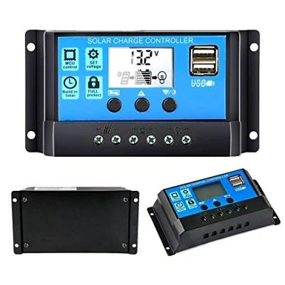 Bild av Y&amp;H 20A 12V 24V Automatisk Solar Charge Controller PWM LCD Dual USB 5V utgång Solpanel PV regulator