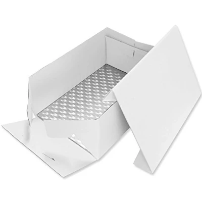 Bild av PME BCO893 Avlång tårtkort och tårtlåda 33 x 23 cm, vit