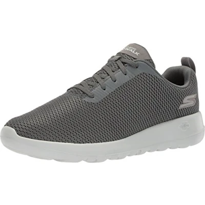 Bild av Skechers Go Walk Max sneakers för män, Charcoal textil trim, 45.5 EU