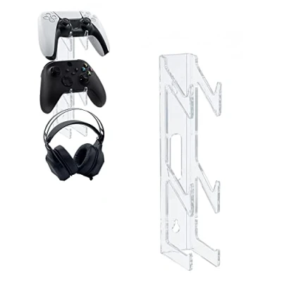 Bild av Mcbazel Controller väggfäste och headset stativ för PS5/PS4/Xbox/NS switch dubbel styrenhet