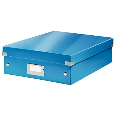 Bild av Leitz WOW Click and Store Förvaringsbox med avdelare, medium, blå, 60580036