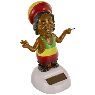Bild av Puckator ff68 rastafigur solplast brun/svart/röd/gul/grön 5,5 x 5 10 cm