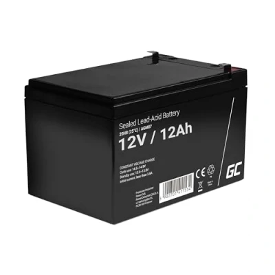 Bild av Green Cell AGM 12 V Ah batteri VRLA blybatteri ersättningsbatteri gelbatteri cykelsäkert obemannade leksaker elektrisk leksak larm nödström barnfordon barnfyrhjuling