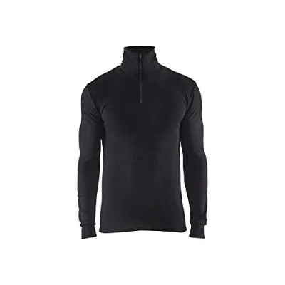 Bild av UNDERSTÄLL 4891 1705 ZIPTRÖJA WARM 50% MERINOULL SVART 4XL Beijerbygg Byggmaterial