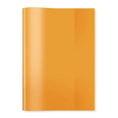 Bild av HERMA 7484 häftkuvert A5 transparent orange, häftklamrar av slitstark och avtorkbar polypropylenfolie, häftskydd för skolhäftapparater, färgad