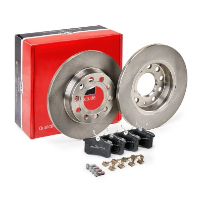 Bild av MAPCO 47903 Disques et plaquettes de freins Essieu arrière plein AUDI: A4 B6/B7 Cabriolet, B7 Berline, B6 Avant