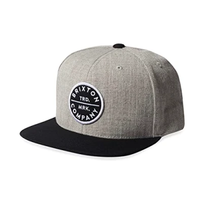 Bild av Brixton herr Pledge Mp Mesh Cap, Ljusgrå (Heather Grey)/Svart, one size