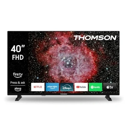 Bild av Thomson 40&quot; (100 cm) FHD LED Fire TV Alexa röststyrning, AirPlay stöd, Triple Tuner, Bluetooth, HDMI, USB, AV in och CI+ portar 40FF2S34 2024