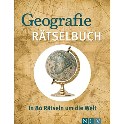 Bild av Geografie Rätselbuch: In 80 Rätseln um Die Welt Geschenkidee für Landkarten Fans und Geographie Liebhaber