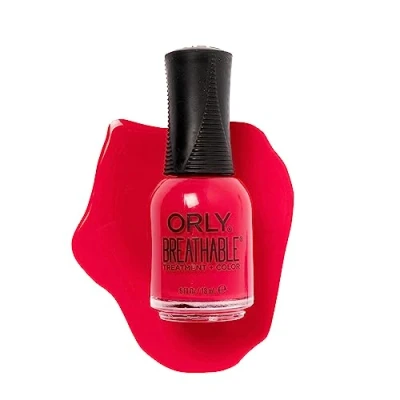 Bild av ORLYBeauty Andningsbar 18 ml Love My Nails röd nyans nagellack nagelvård starka och vackra naglar lång hållbarhet manikyr