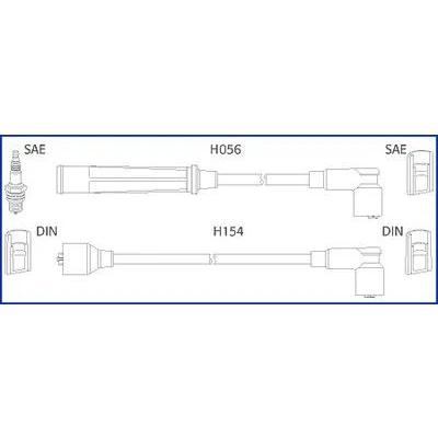Bild av HITACHI 134366 Jeu De Fils d&#039;Allumage SUZUKI: SJ 410 SUV, SWIFT 2, 413