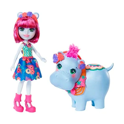 Bild av Enchantimals Vi går till sjön, Hedda Hippo docka med husdjur och tillbehör (Mattel GFN56), färg/modell sortiment