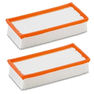 Bild av 2 x platta vikfilter för original dammsugare Kärcher NT 65/2 Ap, Eco, Eco Tc, 72/2 75/2 Ap Me Tc som 6.904283.0, 6.904283 (2 stycken) av M&amp;M Smartek