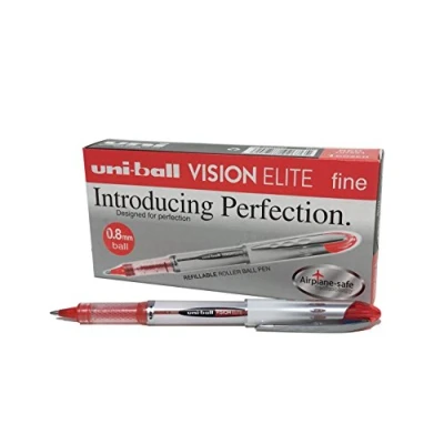Bild av Biros à encre liquide Uni Ball Vision Elite UB 200 Rouge 12 Unités