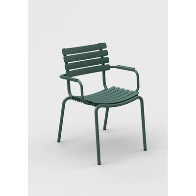 Bild av HOUE Reclips Dining Chair Trädgårdsstol Olive Green L58 x W61 H81 cm